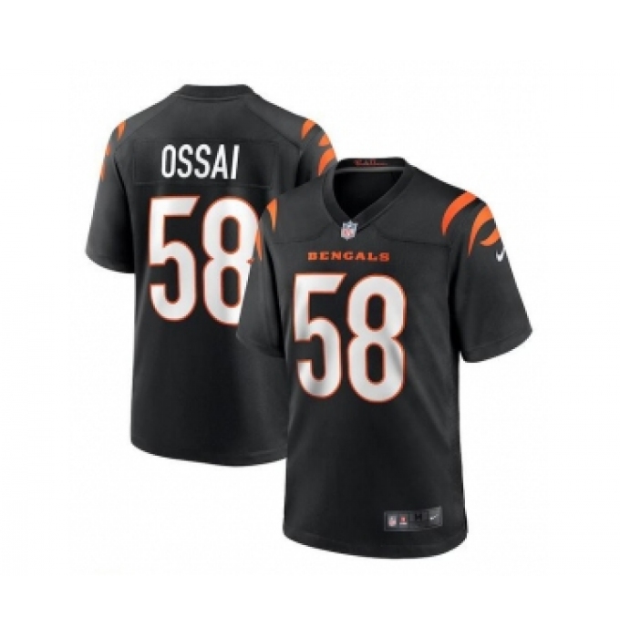 Men's Nike Cincinnati Bengals #58 Joseph Ossai Black Football Stitched Game Jersey