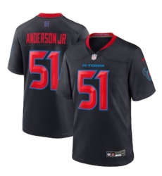 Men's Houston Texans #51 Will Anderson Jr. Nike Navy 2nd Alternate Game Jersey Men's Houston Texans #51 Will Anderson Jr. Nike Navy 2nd Alternate Game Jersey