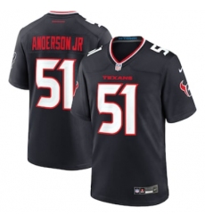 Men's Houston Texans #51 Will Anderson Jr. Nike Navy Game Jersey Men's Houston Texans #51 Will Anderson Jr. Nike Navy Game Jersey
