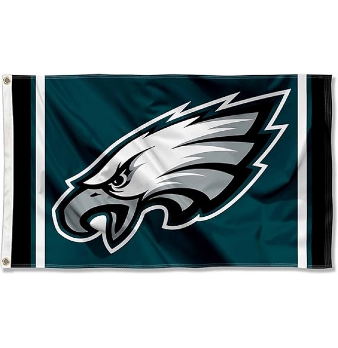 2Pcs WinCraft Philadelphia Eagles Large 3x5 Flag