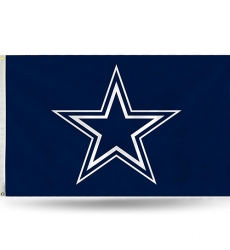 2Pcs  Industries NFL Standard 3' x 5' Banner Flag Single Sided - Indoor or Outdoor