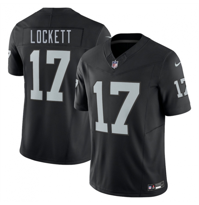 Men's Las Vegas Raiders #17 Tyler Lockett Black 2025 F.U.S.E. Vapor Untouchable Limited Stitched Football Jersey