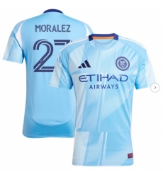 Men's New York City FC Maximiliano Moralez adidas Light Blue 2025 The Excelsior Kit Replica Player Jersey