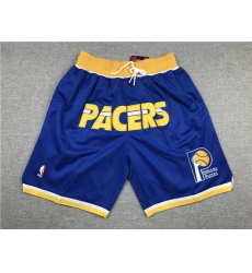Men's Indiana Pacers Blue NBA Shorts (Run Smaller)