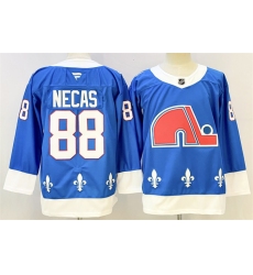 Men's Colorado Avalanche #88 Martin Necas Blue 2025 Stitched Hockey Jersey