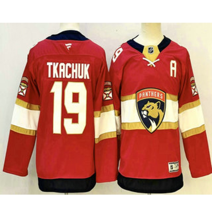 Youth Florida Panthers #19 Matthew Tkachuk Red Authentic Jersey