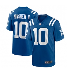 Men's Indianapolis Colts #10 Gardner Minshew II Nike Royal Limited Stitched Jerseys