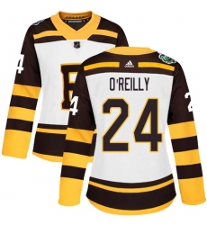 Women's Adidas Boston Bruins #24 Terry O'Reilly Authentic White 2019 Winter Classic NHL Jersey