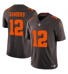 Men's Cleveland Browns #12 Shedeur Sanders Brown 2025 F.U.S.E. Alpha Dawg Limited Football Stitched Jersey