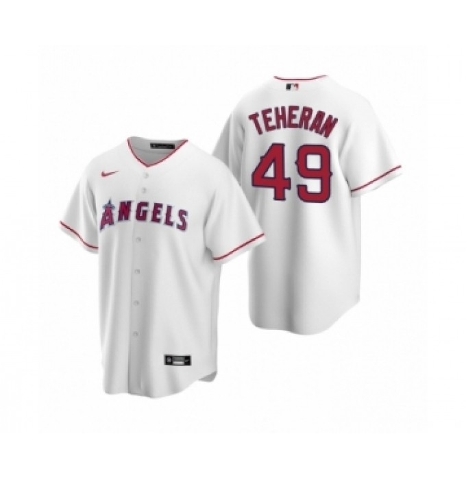 Youth Julio Teheran #49 Los Angeles Angels White Replica Home Jersey