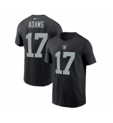 Men's Las Vegas Raiders #17 Davante Adams 2022 Black Name & Number T-Shirt