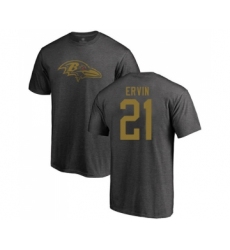 Football Baltimore Ravens #21 Tyler Ervin Ash One Color T-Shirt
