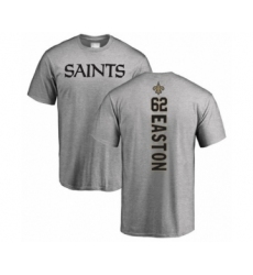 Football New Orleans Saints #62 Nick Easton Ash Backer T-Shirt