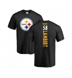 Football Pittsburgh Steelers #58 Jack Lambert Black Backer T-Shirt