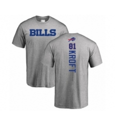 Football Buffalo Bills #81 Tyler Kroft Ash Backer T-Shirt