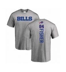 Football Buffalo Bills #84 Jake Fisher Ash Backer T-Shirt