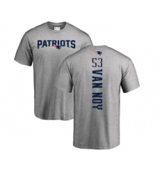 Football New England Patriots #53 Kyle Van Noy Ash Backer T-Shirt