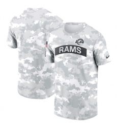 Men's Los Angeles Rams 2024 Arctic Camo Salute To Service Performance T-Shirt