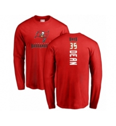 Football Tampa Bay Buccaneers #35 Jamel Dean Red Backer Long Sleeve T-Shirt