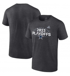 Men's Dallas Cowboys Heather Charcoal 2023 Playoffs T-Shirt