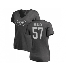 Football Women's New York Jets #57 C.J. Mosley Ash One Color T-Shirt