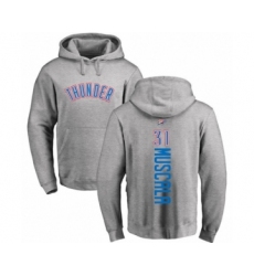 Basketball Oklahoma City Thunder #31 Mike Muscala Ash Backer Pullover Hoodie
