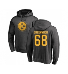Football Pittsburgh Steelers #68 L.C. Greenwood Ash One Color Pullover Hoodie