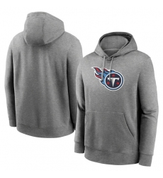 Men's Tennessee Titans Heather Gray Primary Logo Long Sleeve Hoodie