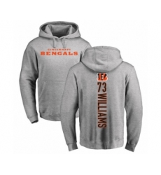 Football Cincinnati Bengals #73 Jonah Williams Ash Backer Pullover Hoodie