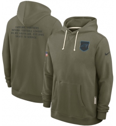Men's Carolina Panthers Olive 2025 Salute to Service Pullover Hoodie
