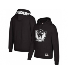 Men's Las Vegas Raiders Mitchell & Ness Black Logo Big Face Pullover Hoodie