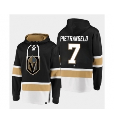 Men's Vegas Golden Knights #7 Alex Pietrangelo Black All Stitched Sweatshirt Hoodie