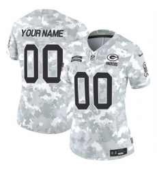 Women's Green Bay Packers Active Player Custom 2024 F.U.S.E Arctic Camo Salute To Service Limited Stitched Football Jersey(Run Small)