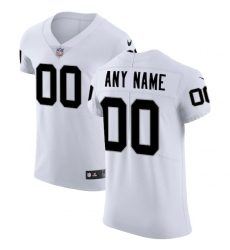 Men's Oakland Raiders Nike White Vapor Untouchable Custom Elite Jersey