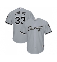 Men's Majestic Chicago White Sox #33 James Shields Replica Grey Road Cool Base MLB Jerseys