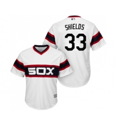 Men's Majestic Chicago White Sox #33 James Shields Replica White 2013 Alternate Home Cool Base MLB Jerseys