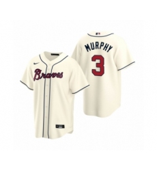 Women Atlanta Braves #3 Dale Murphy Nike Cream 2020 Replica Alternate Jersey
