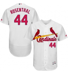 Men's Majestic St. Louis Cardinals #44 Trevor Rosenthal White Home Flex Base Authentic Collection MLB Jersey