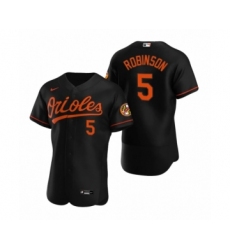 Men's Baltimore Orioles #5 Brooks Robinson Nike Black Authentic 2020 Alternate Jersey