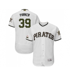Men's Pittsburgh Pirates #39 Dave Parker White Alternate Authentic Collection Flex Base Baseball Jersey