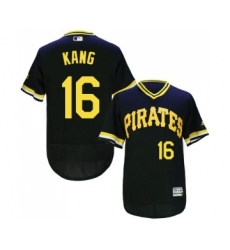 Men's Pittsburgh Pirates #16 Jung-ho Kang Black Flexbase Authentic Collection Cooperstown Baseball Jersey
