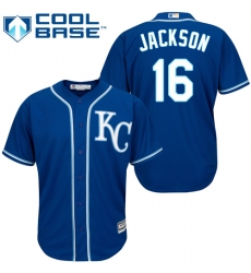 Youth Majestic Kansas City Royals #16 Bo Jackson Authentic Blue Alternate 2 Cool Base MLB Jersey