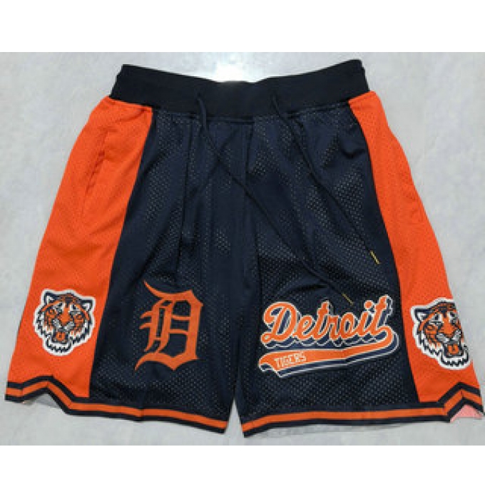 Men's Detroit Tigers Navy Blue Just Don Shorts Shorts