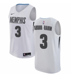 Men's Nike Memphis Grizzlies #3 Shareef Abdur-Rahim Authentic White NBA Jersey - City Edition