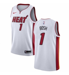 Youth Nike Miami Heat #1 Chris Bosh Authentic NBA Jersey - Association Edition