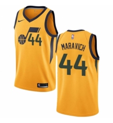 Youth Nike Utah Jazz #44 Pete Maravich Swingman Gold NBA Jersey Statement Edition