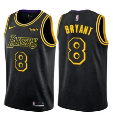 Women's Nike Los Angeles Lakers #8 Kobe Bryant Swingman Black NBA Jersey - City Edition