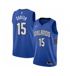Women's Orlando Magic #15 Vince Carter Swingman Blue Finished Basketball Jersey - Statement Edition