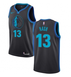 Women's Nike Dallas Mavericks #13 Steve Nash Swingman Charcoal NBA Jersey - City Edition