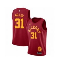 Men's Indiana Pacers #31 Reggie Miller Authentic Red Hardwood Classics Basketball Jersey